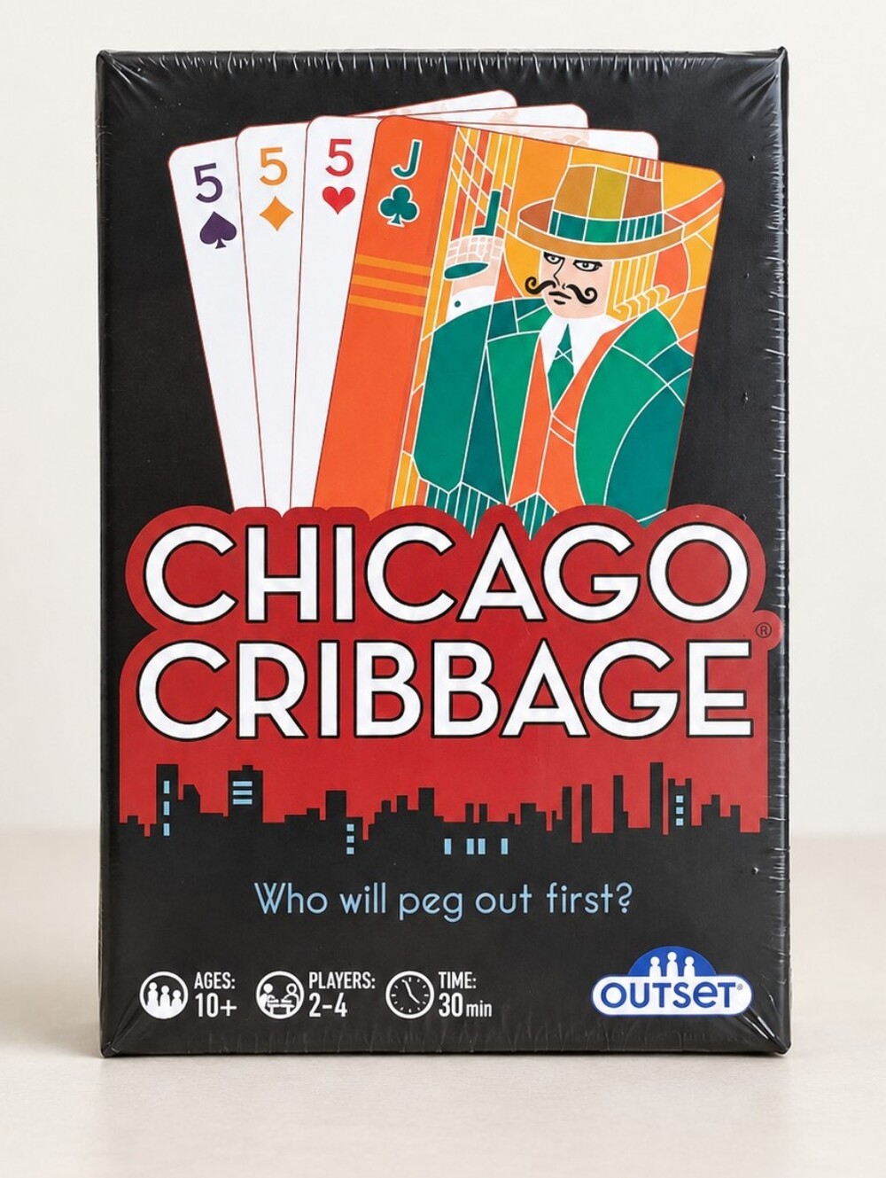 Chicago Cribbage Card Game Outset 80 Cards 2-4 Players Ages 10+ NEW Sealed
